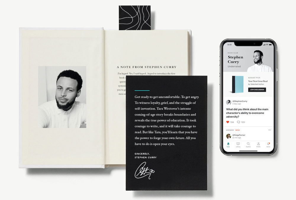 Literati | Forbes: NBA star Steph Curry talks book clubs and investment in reading subscription service Literati